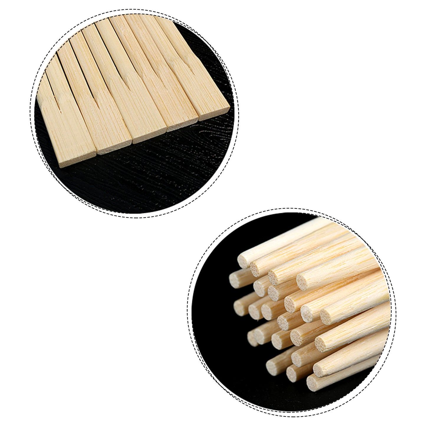 Disposable Bamboo Twin Chopstick With Knot